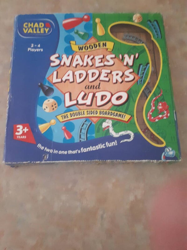 SOLD SOLDChad Valley Wooden Snakes 'N' Ladders and  Ludo and