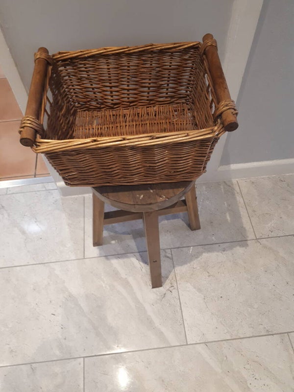 Small wicker basket with handles. Collection only Caerleon Newport Gwent