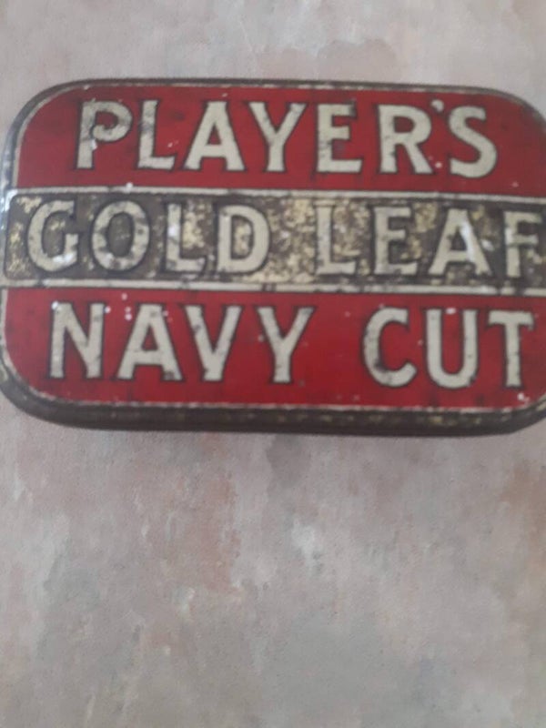 SOLD SOLD Player's Gold Leaf Navy Cut empty tin
