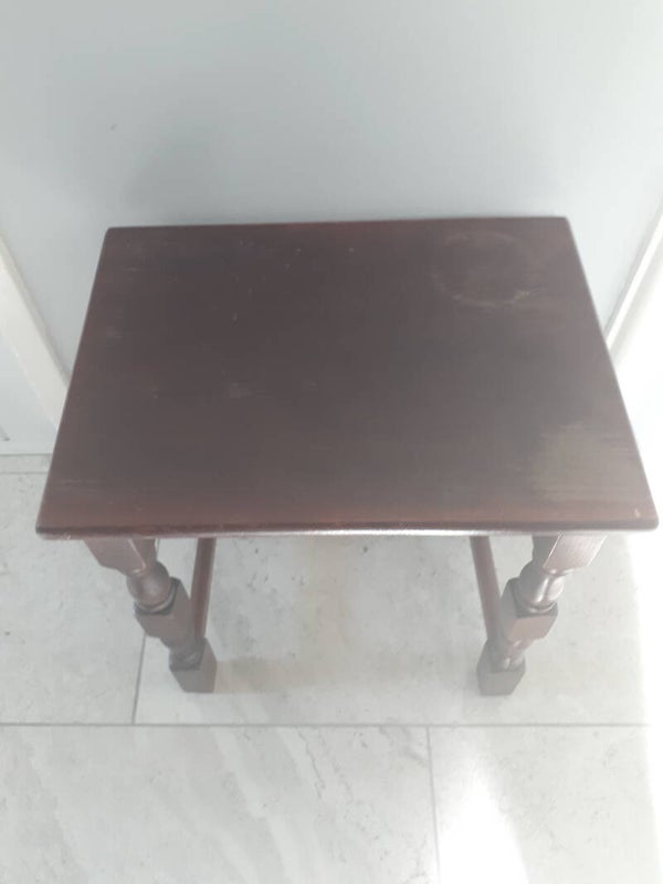 Vintage Small Wooden Side Table Ideal for Upcycling If Necessary. Collection only Caerleon nr Newport Gwent