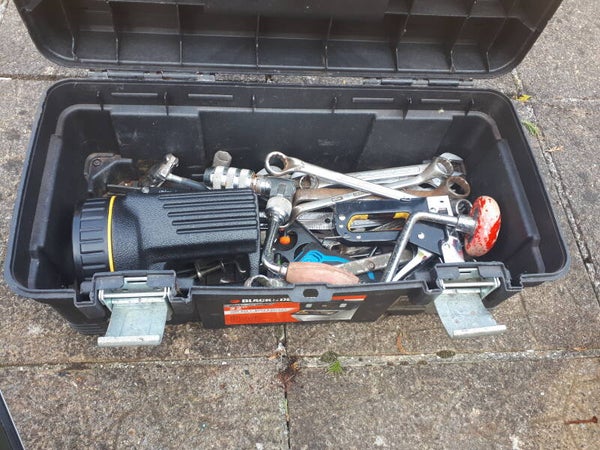 SOLD SOLD Large Black & Decker Tool Box With a Bundle Of Tools. Collection only Caerleon nr Newport Gwent