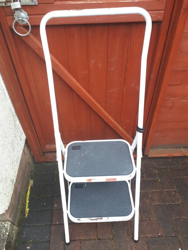SOLD SOLD Sturdy 2 Tread Step Ladder. Collection only Caerleon nr Newport Gwent.