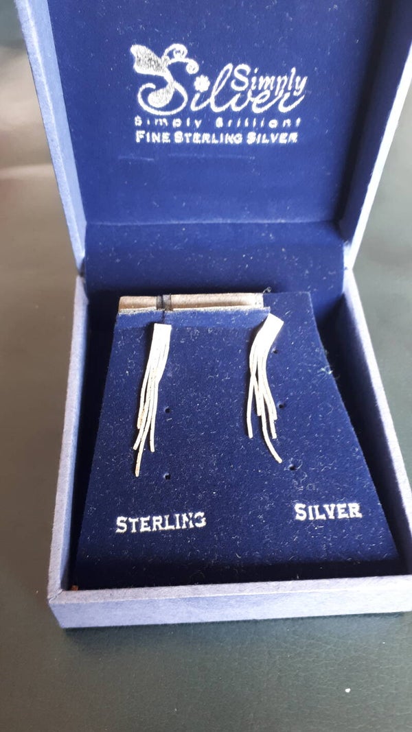 SOLD SOLD Ladies.925.Sterling Silver earrings.