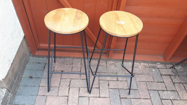 SOLD SOLD Two Matching Bar/ Kitchen Stools. Collection only Caerleon nr Newport Gwent