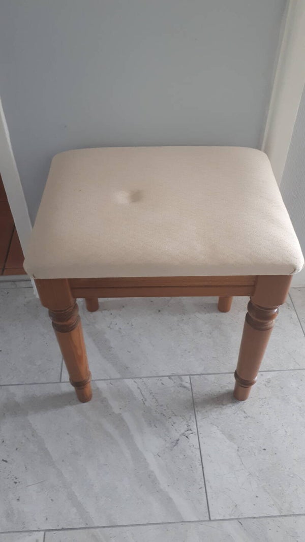 SOLD SOLD Sturdy stool with cushioned seat.  Collection only Caerleon nr Newport Gwent