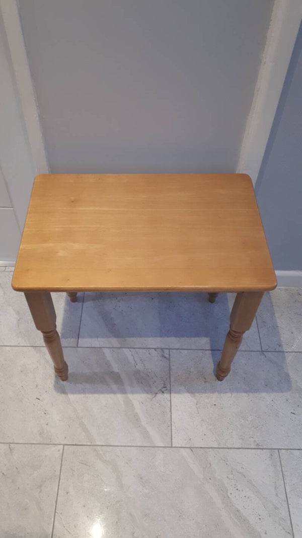 Attractive well made wooden table. Collection only Caerleon nr Newport Gwent