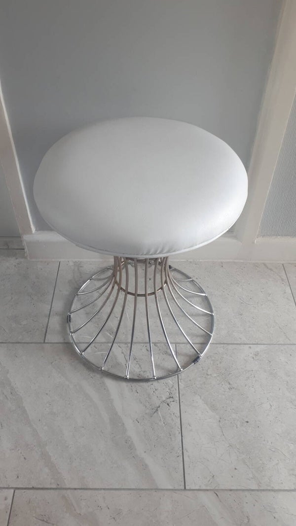 SOLD SOLD  Retro style cushioned stool. Collection only Caerleon nr Newport Gwent