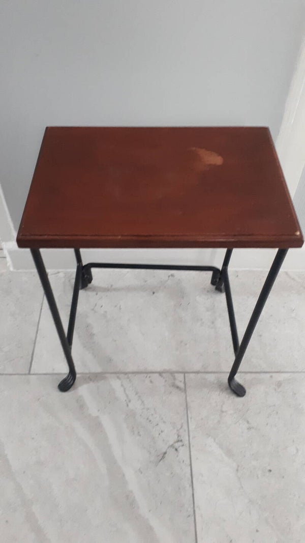 SOLD SOLD Small Vintage Occassional Side Table.  Collection only Caerleon nr Newport Gwent