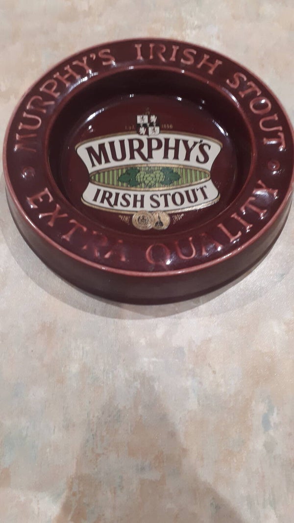 Murphy's Ceramic Ash Tray.  Uk Postage Only