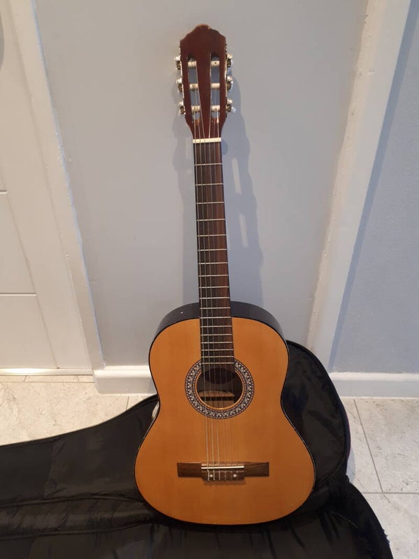 SOLD SOLD Six String Jose Ferrer El Primo Acoustic Guitar And Padded Carry Case.  COLLECTION ONLY CAERLEON NEWPORT GWENT