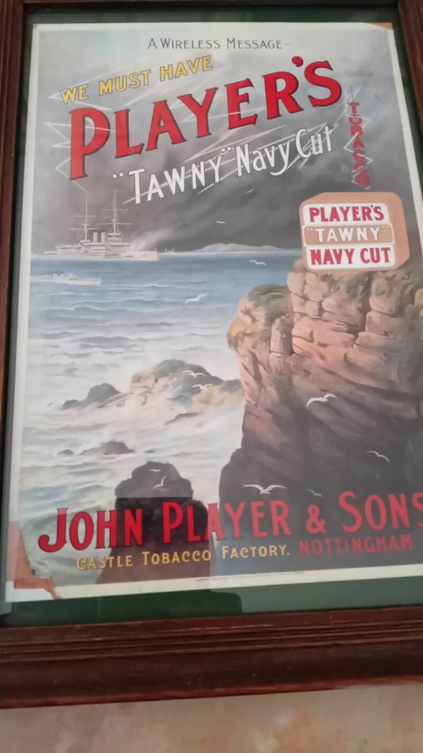 SOLD SOLDVintage Tobacco Advertising Print. We Must Have Players "Tawny " Navy Cut. Uk Postage Only.