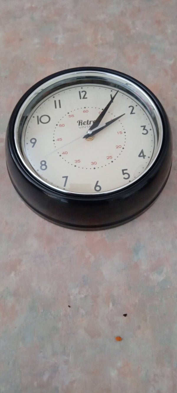 SOLD SOLD PENDING Vintage Retro Style Wall Clock. Uk Postage Only