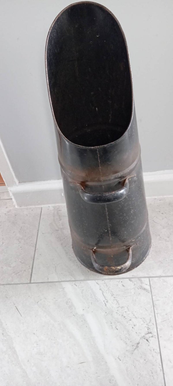 SOLD SOLD Vintage metal coal scuttle.  Collection only Caerleon Newport Gwent