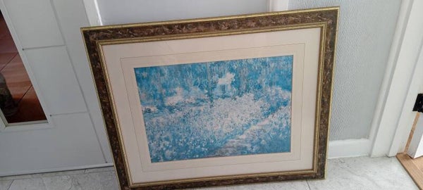 SOLD SOLD Large picture/print with decorative surround. Collection only Caerleon Newport Gwent.