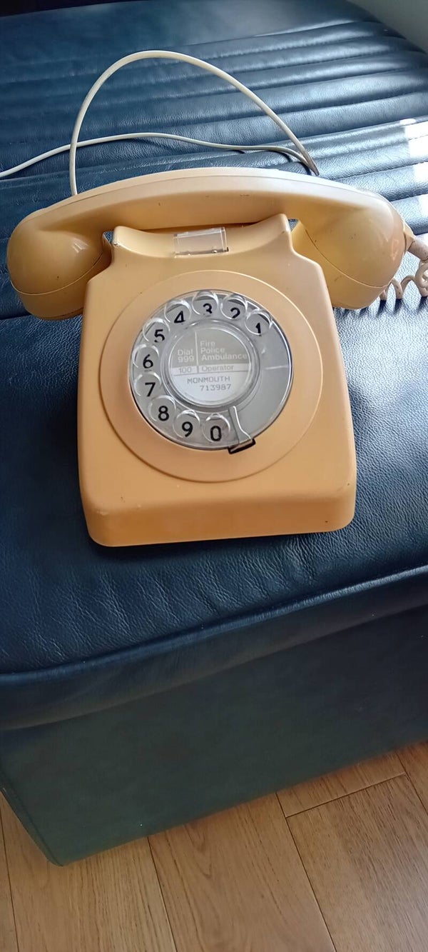 SOLD SOLD Vintage BT gpo 746 Rotary Land Line Telephone.  Uk Postage Only