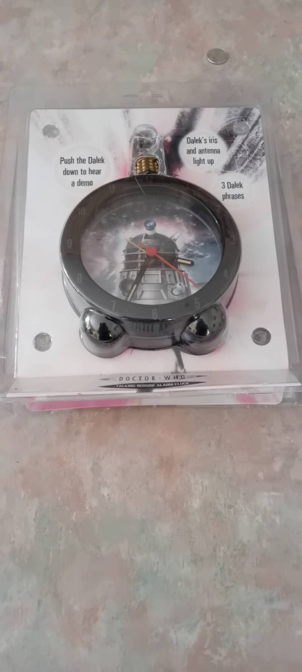 Doctor who talking bedside alarm clock.  Uk Postage Only. (Copy)