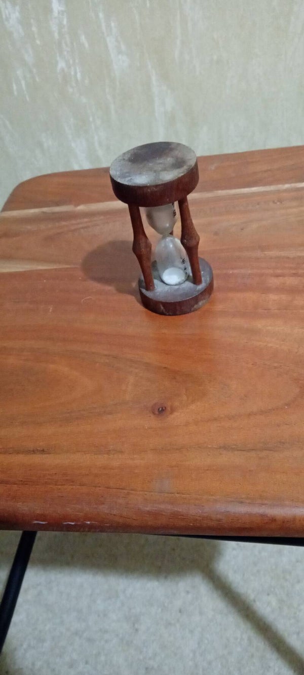 Rustic style old school egg timer
