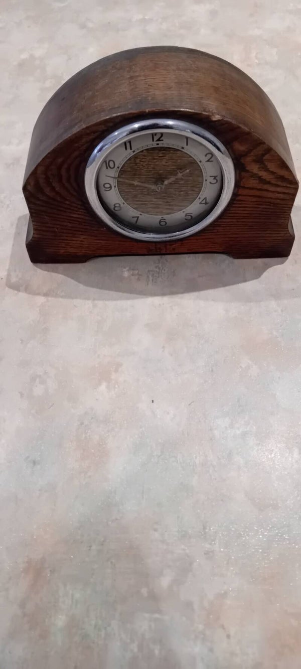 Non working wooden mantle clock. Uk Postage Only