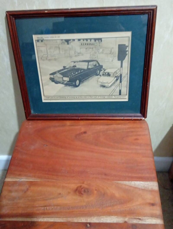 MAC - Paper Cartoon Copy Daily Mail 1997 in Wooden Frame. Uk Postage Only.