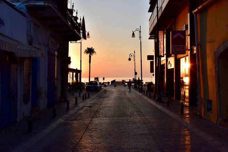 Mediterranean coastal scenery in Cyprus.