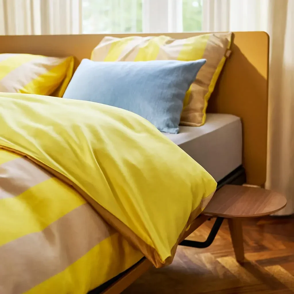 AUPING Dekbedovertrek Sunny Yellow