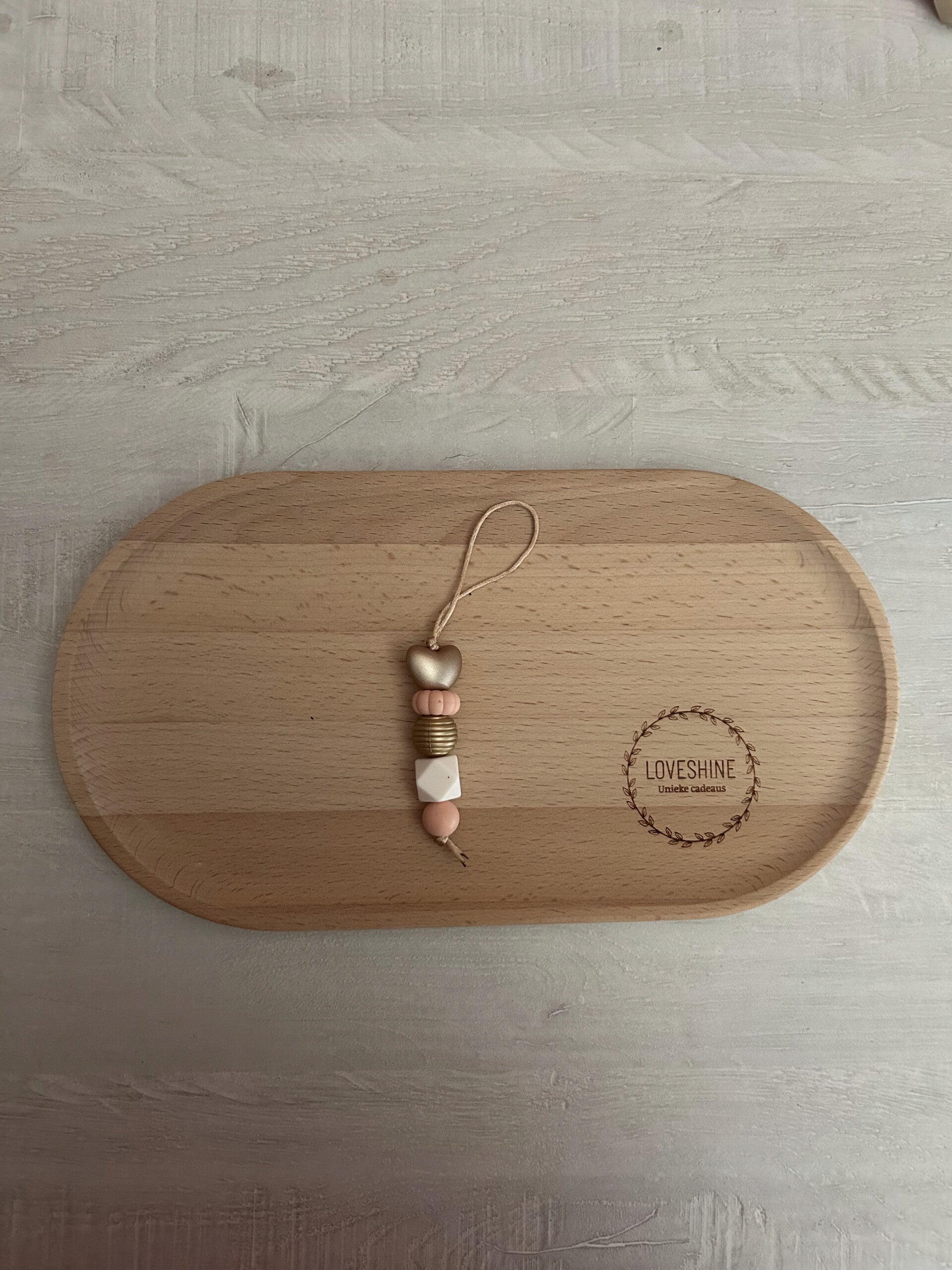 Jaszipper gouden hartje