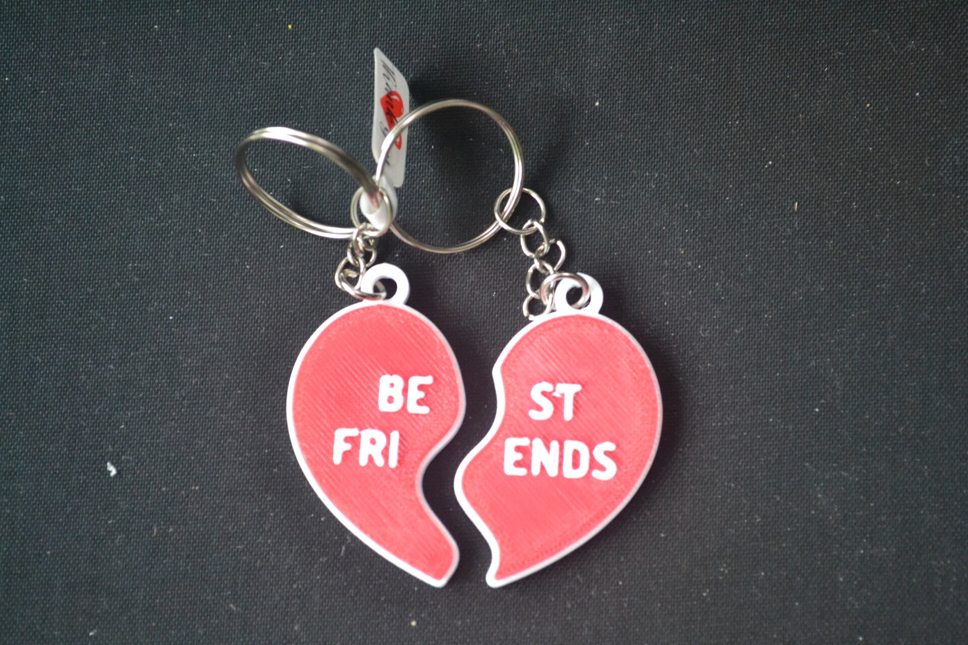 Sleutelhanger 'Best Friends'  – Hartje (2-delig) ❤️
