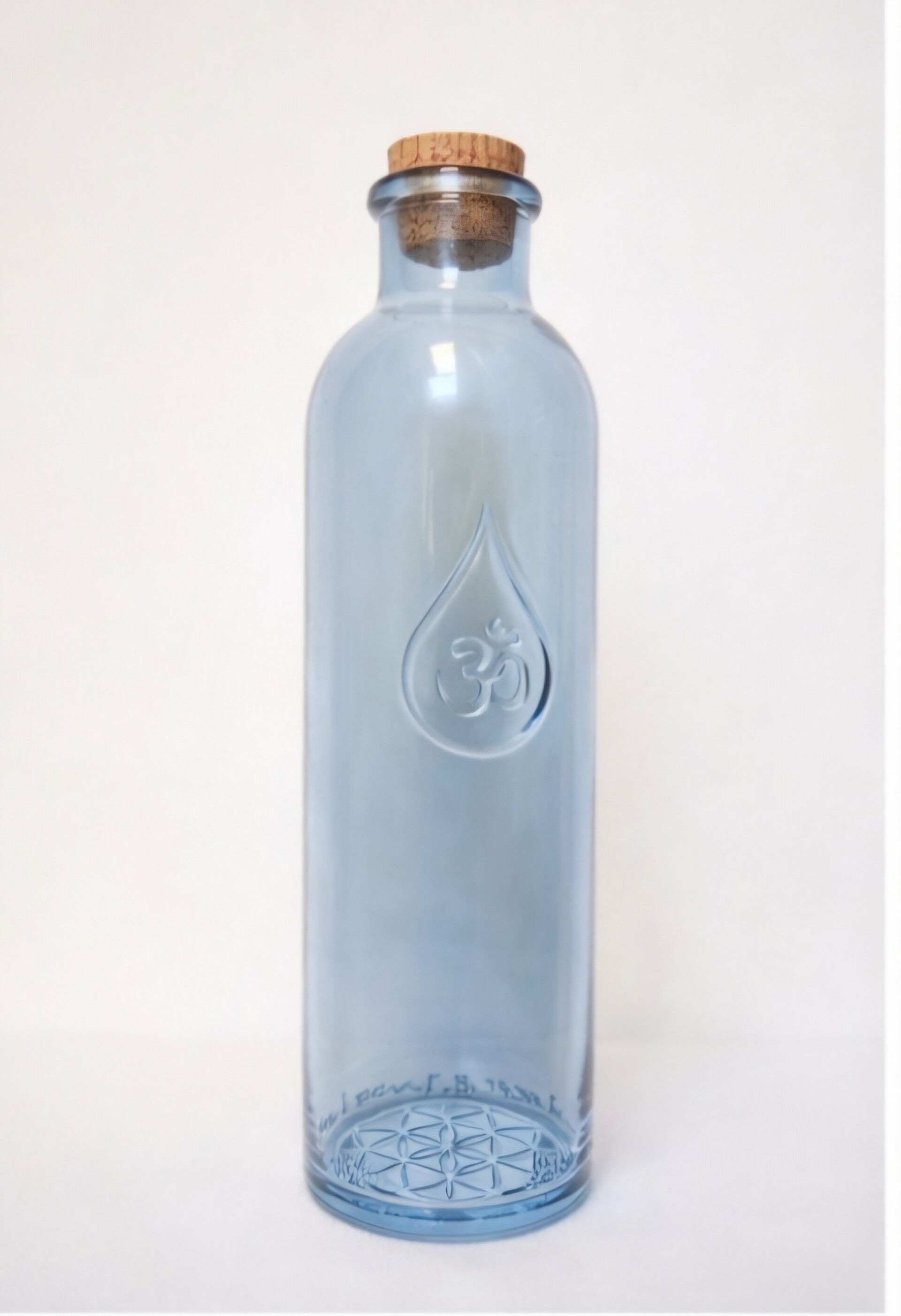 Glazen waterfles 1L