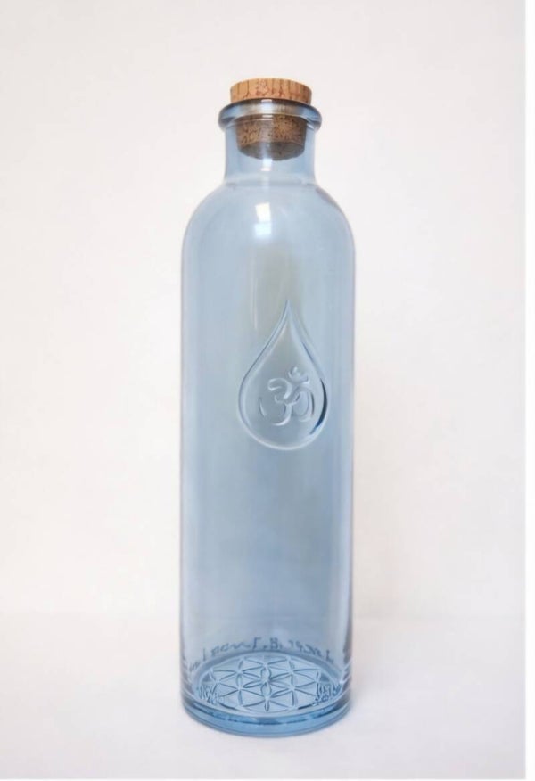 Glazen waterfles 1L