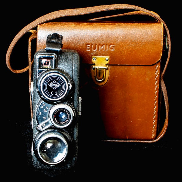 Vintage Eumig C3 8mm Cine camera and case