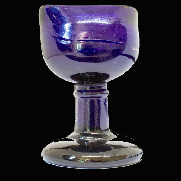 “Bristol blue” pedestaled eye wash by Wood Bros. Barnsley, England.