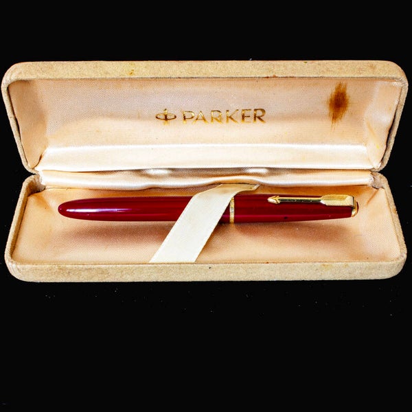 Vintage Parker 'Slimline' fountain pen circa 1960's in original case