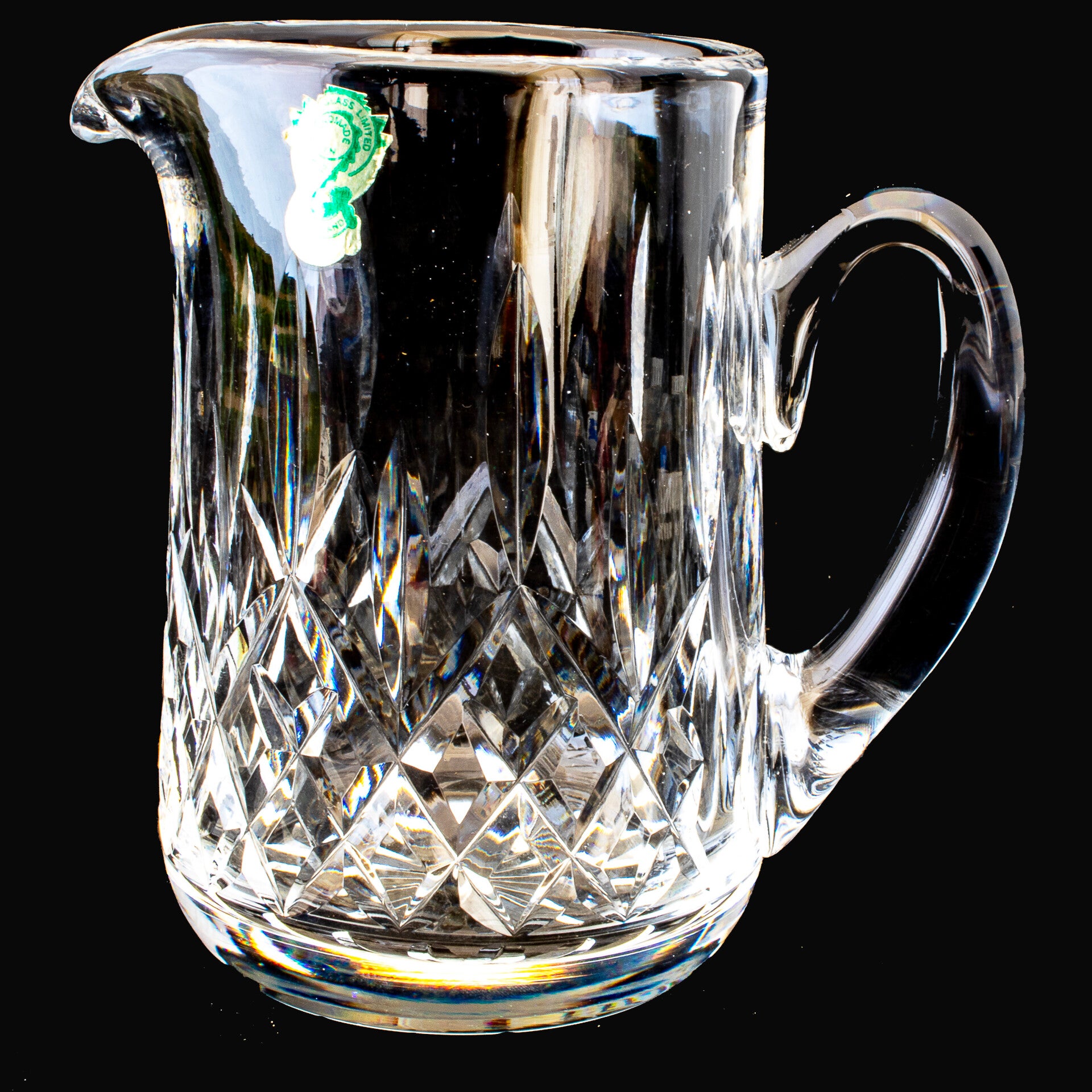 Vintage, hand-made Waterford Crystal Jug – Lismore pattern