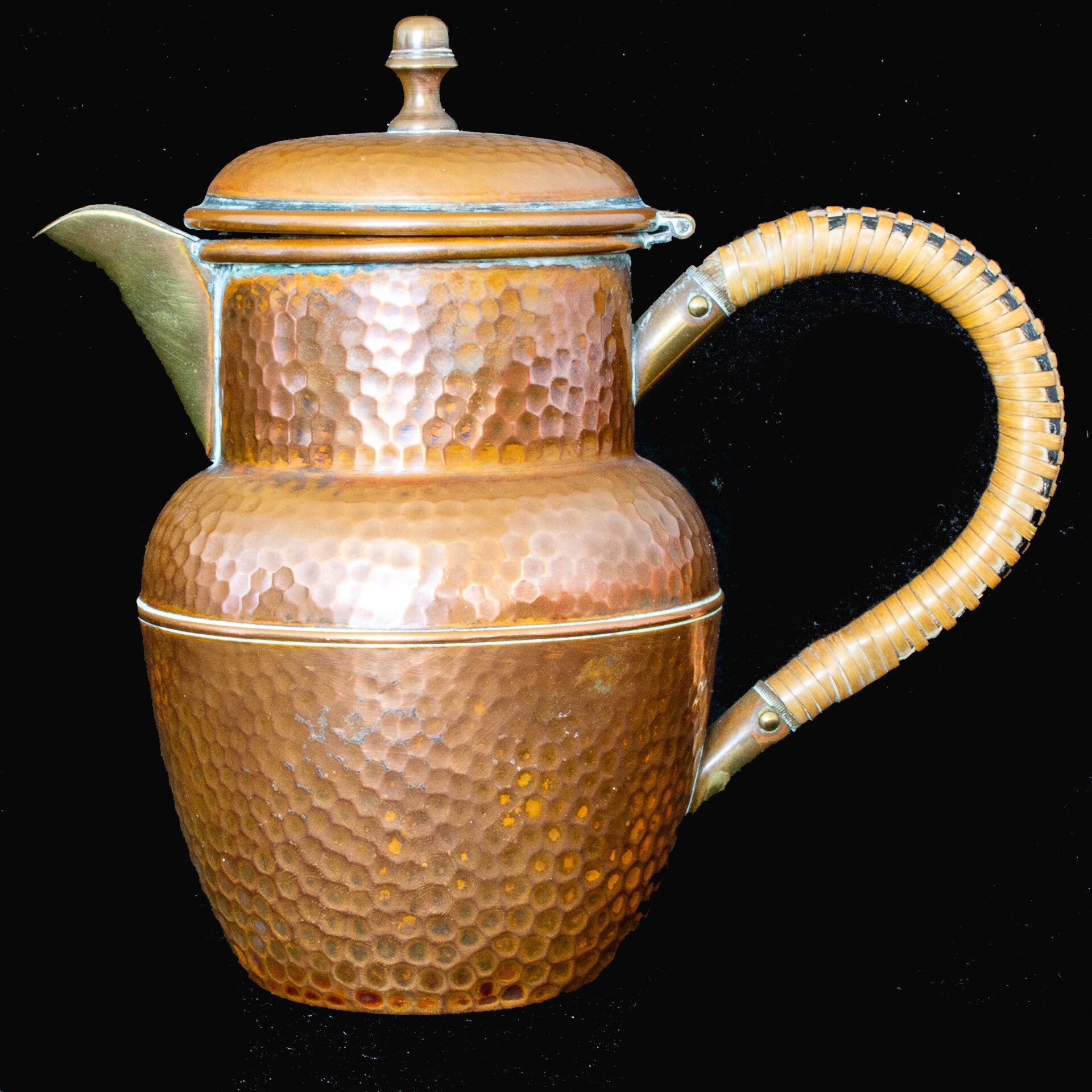 Late 19th/early20th century beaten copper by Gebruder Bing of Nuremburg