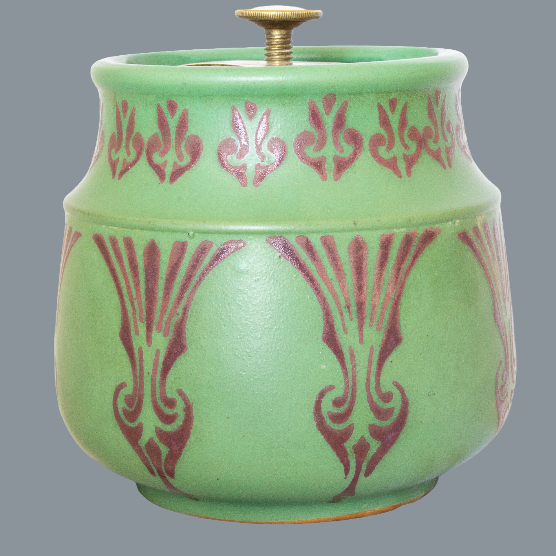 Hard to find Langley Mill Tobacco Humidor with lid and brass fitting intact