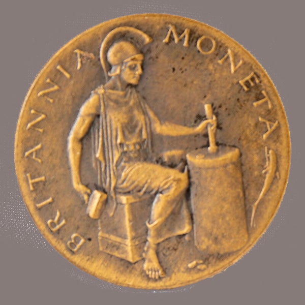 Bronze “Britannia Moneta” Medallion 1924 – 1925
