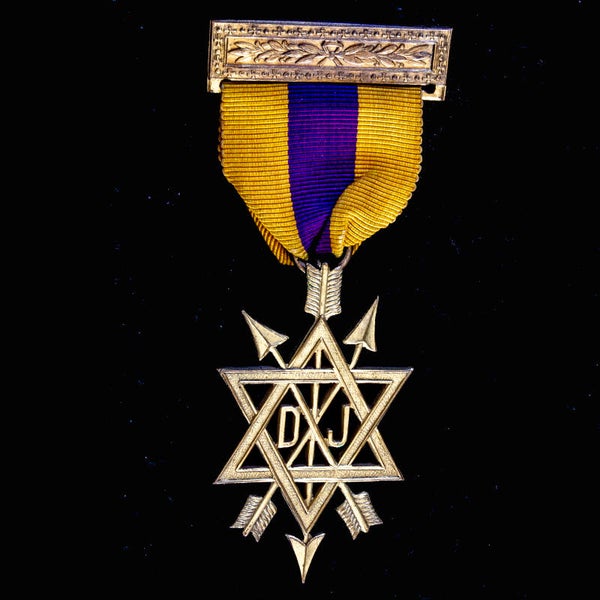 Vintage Masonic Breast Jewel for the Order of the Secret Monitor, Second Degree