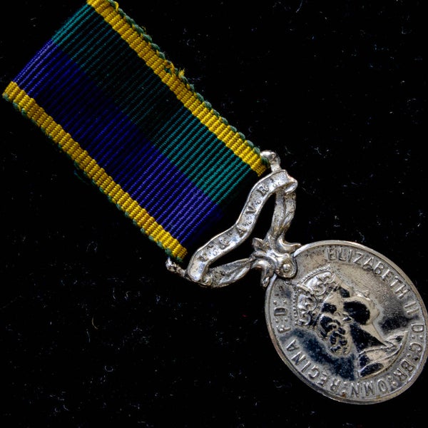 Miniature T & A.V.R Efficiency Medal 1969 - 82