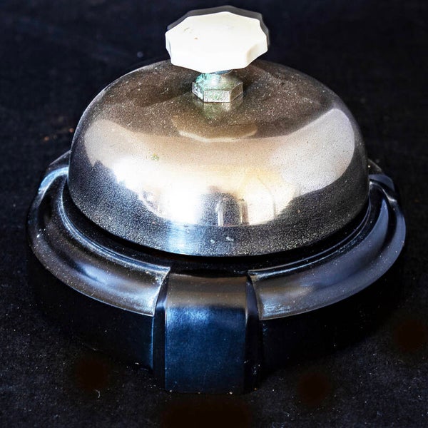 Shop counter call bell from the Art Deco era made by ‘Silvertone’ of Britain