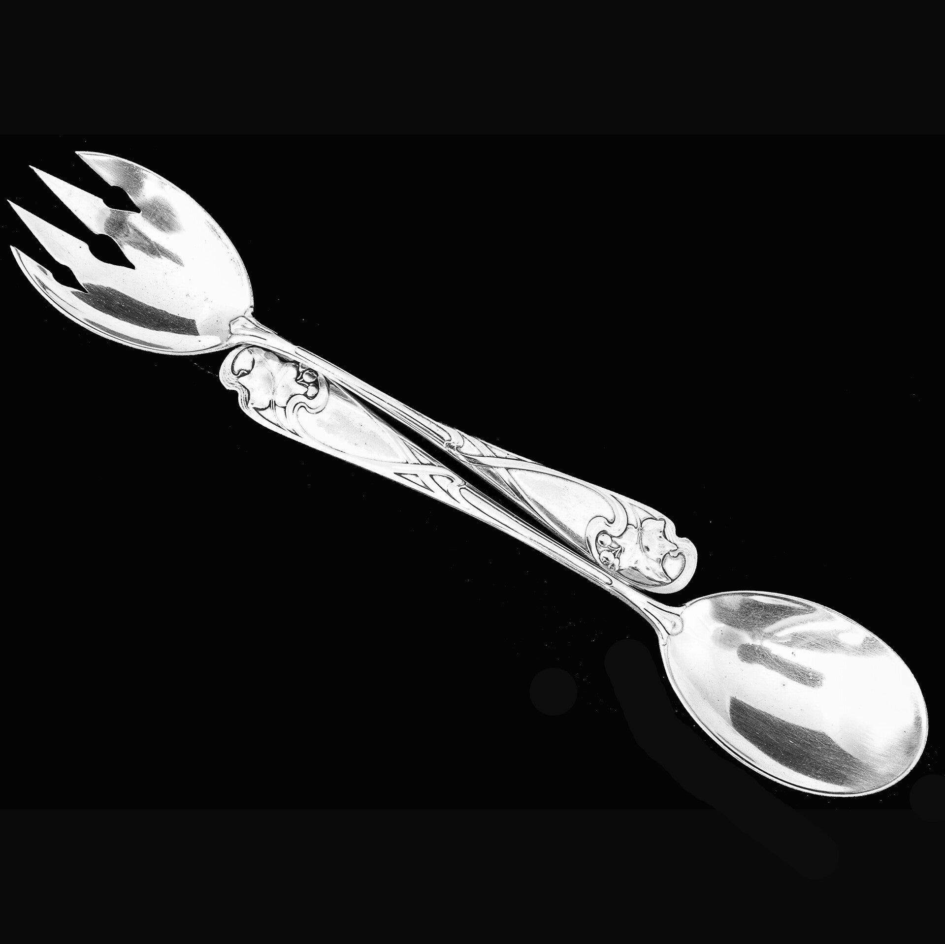 Art Nouveau era WMF, Wurttemburgische Metallwarenfabrik, salad servers