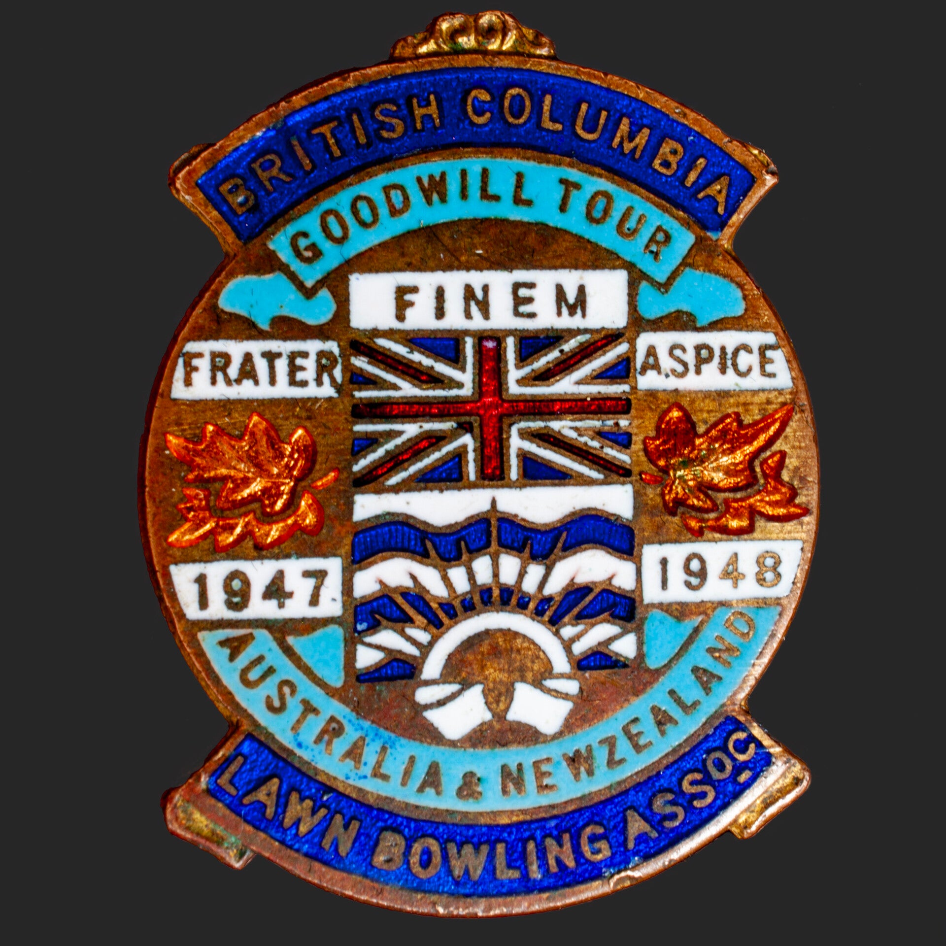 Post WW2 Lawn Bowls Association badge
