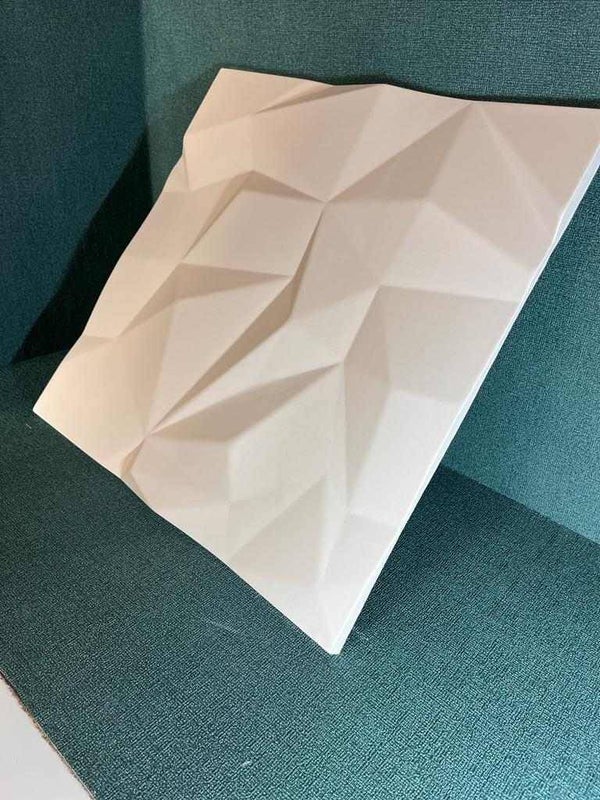 Diamond  White 3d Plaster Panel Model 4