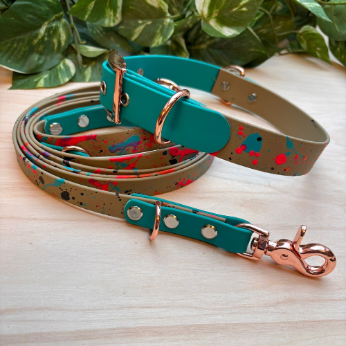 Hundehalsband/Leinen Set aus Biothane von Ruhrpawt