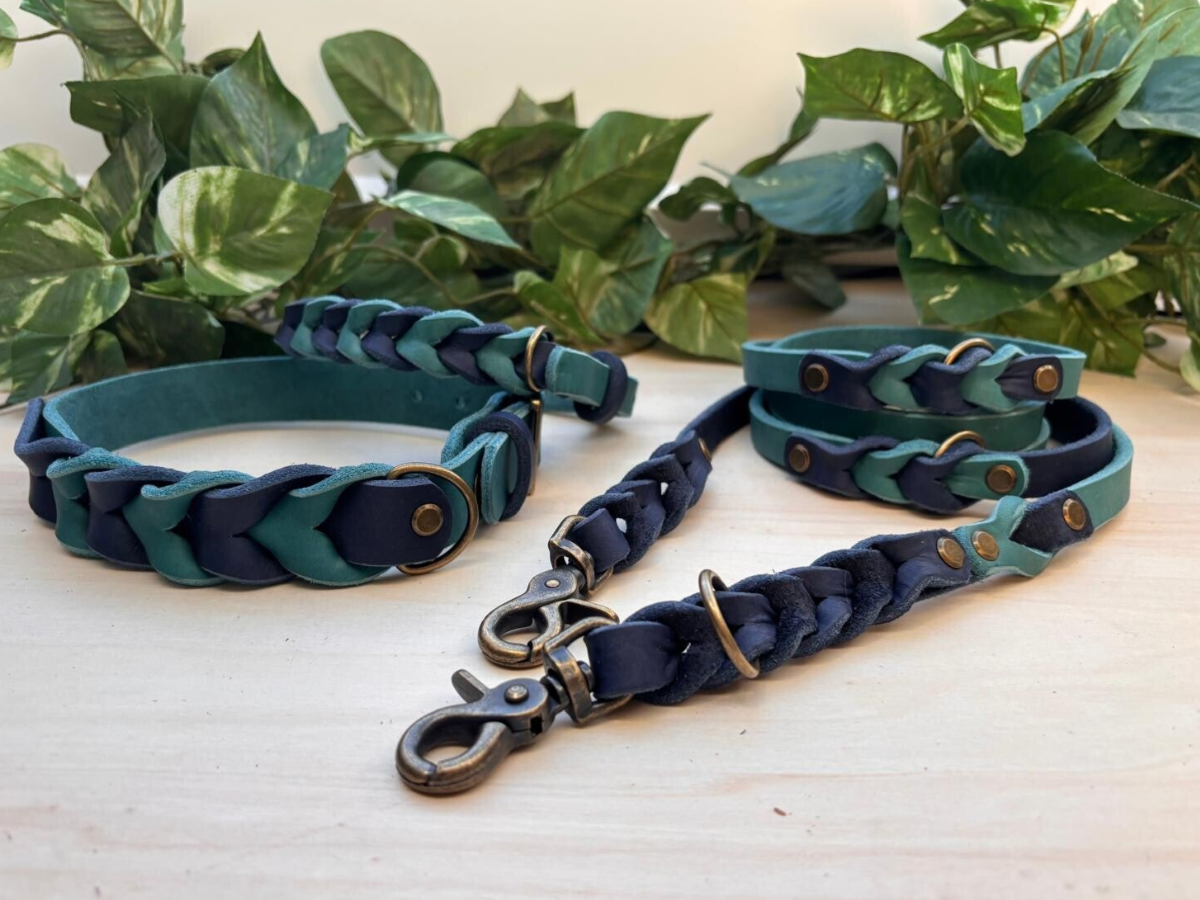 Fettlederhalsband "Ruhrwelle"
