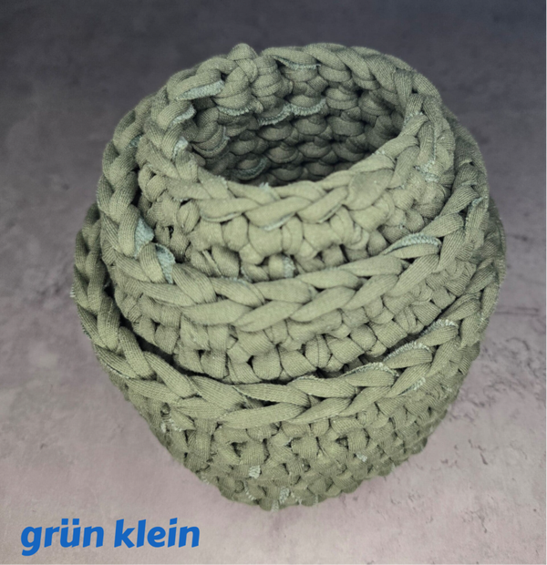 Korbset aus T-Shirt-Garn