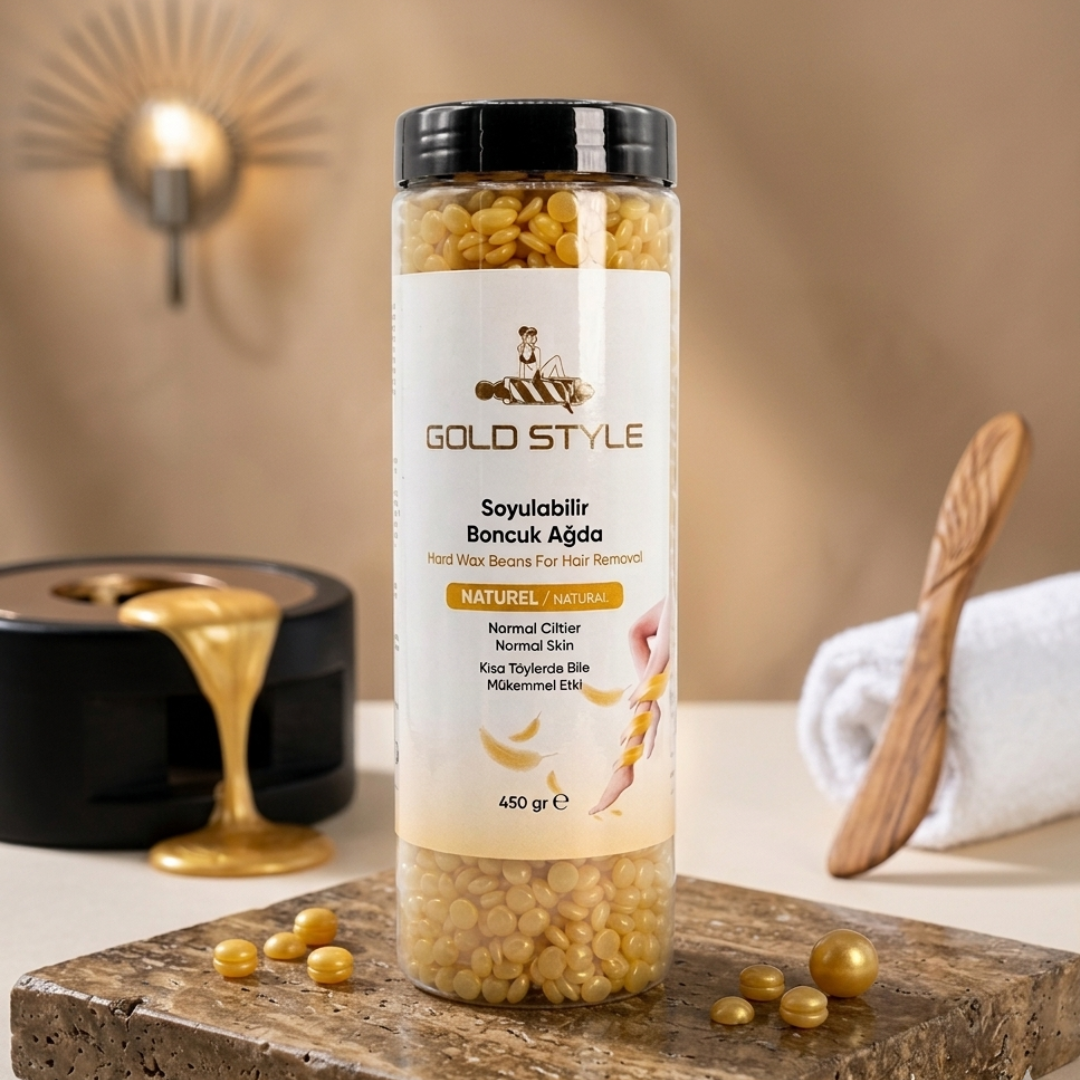 Gold Style Hard Wax Bonen Naturel – 5 x 450g (Set)