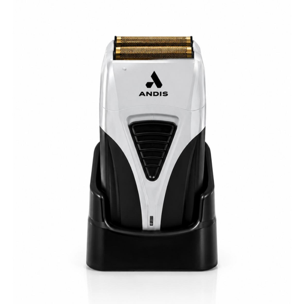 Andis ProFoil Shaver Plus Professionele Folieshaver voor mannen – Elektrisch Scheerapparaat – Baardtrimmer Afwerking – Draadloos – Gold Titanium Folie – Barber Shaver – 80 Min Accuduur