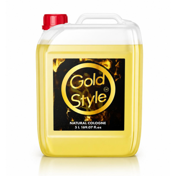 Gold Style Aftershave Cologne 5 Liter – Professionele Barber Aftershave – Frisse Langdurige Geur – Grootverpakking