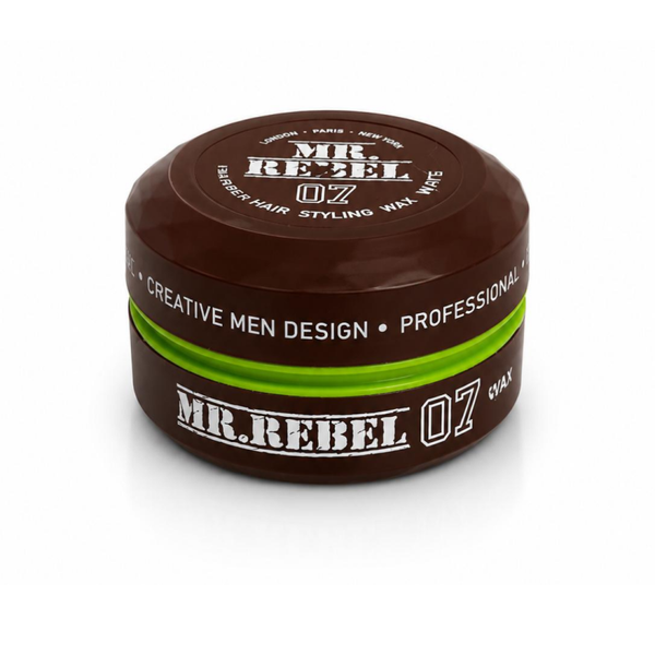 MR. REBEL 07 Haarwax Mannen – Matte Hair Styling Wax – Sterke Hold – Matte Finish – Volume & Textuur – Natuurlijke Look – Barber Wax