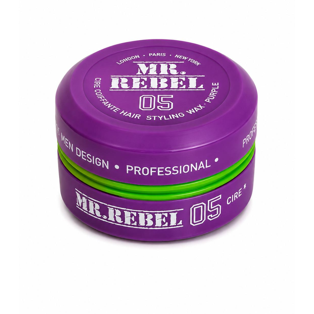 MR.REBEL 05 Hair Styling Wax Purple – Professionele Haar Wax voor Kappers & Barbers – 150ml